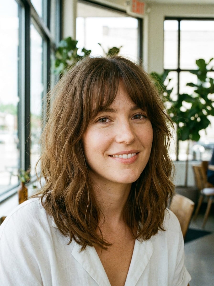 Long Bob mit Pony - Long Bob Frisur